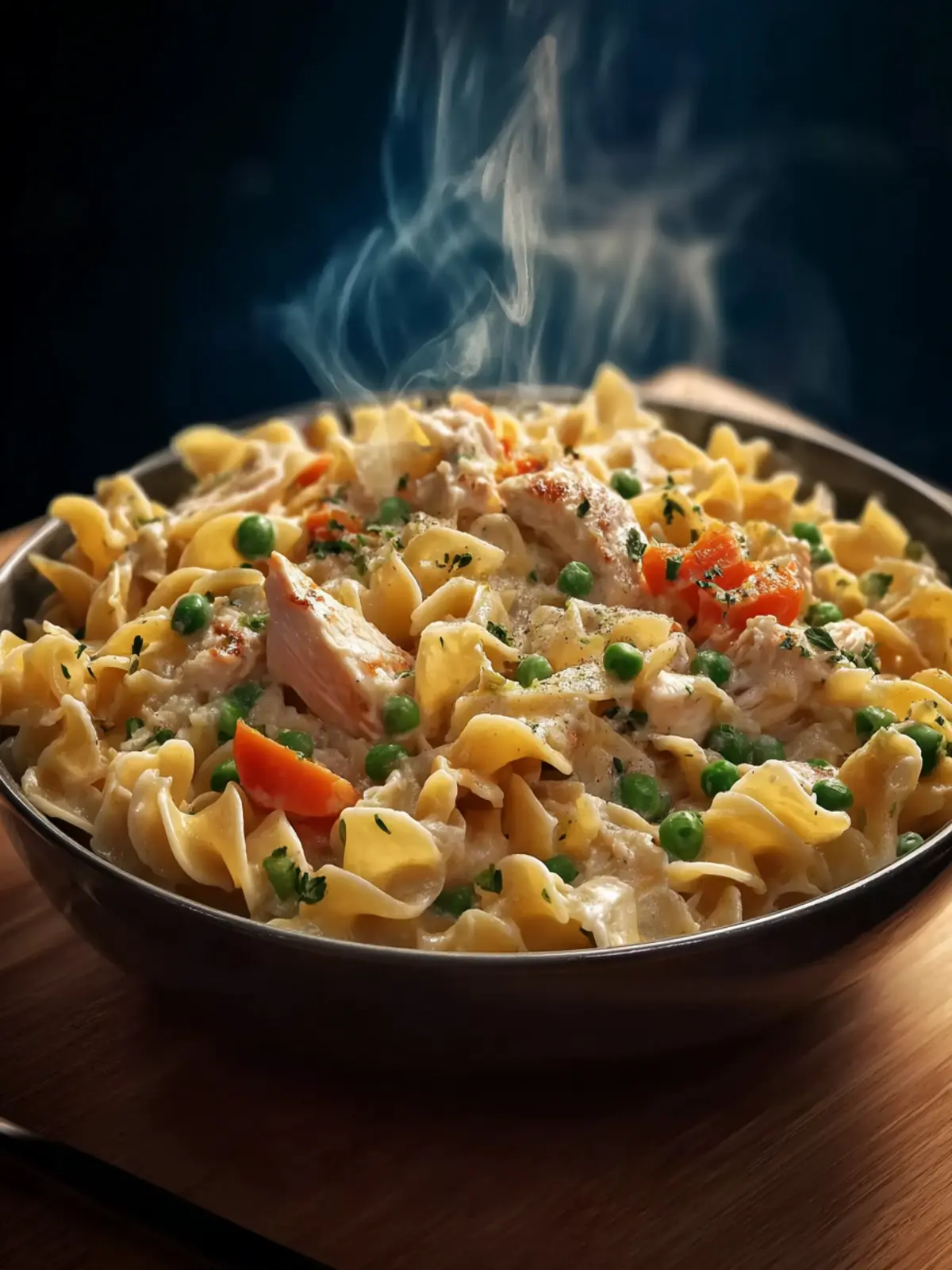 Quick Chicken Pot Pie Pasta First Image