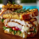 Easy Grilled Chicken Cordon Bleu Sandwich First Image