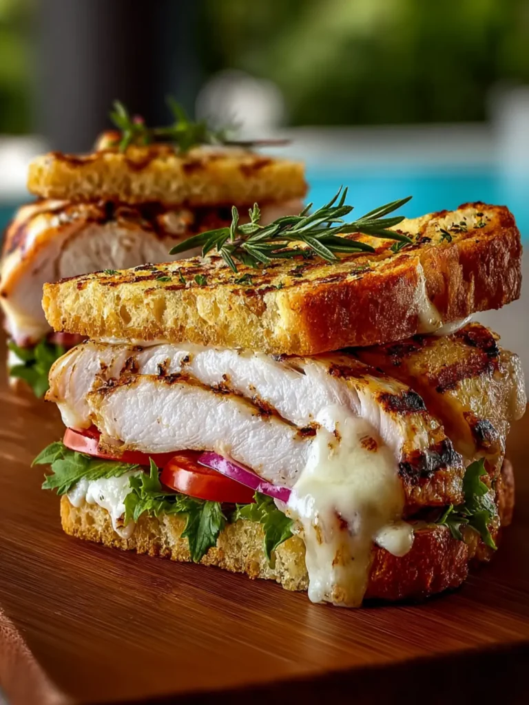 Easy Grilled Chicken Cordon Bleu Sandwich First Image