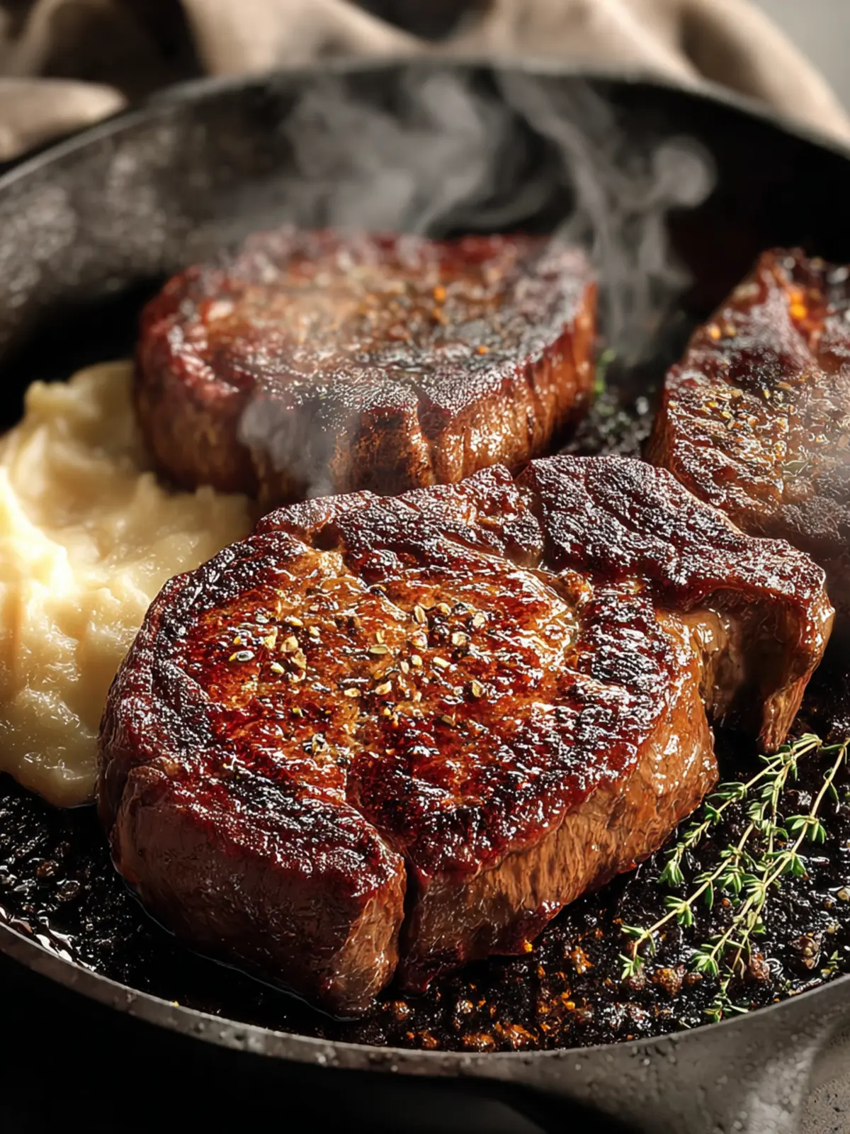 Sizzling Stovetop Steak: Juicy Perfection in Minutes First Image