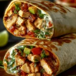Flavorful Chipotle Ranch Chicken Burrito Recipe Delight First Image