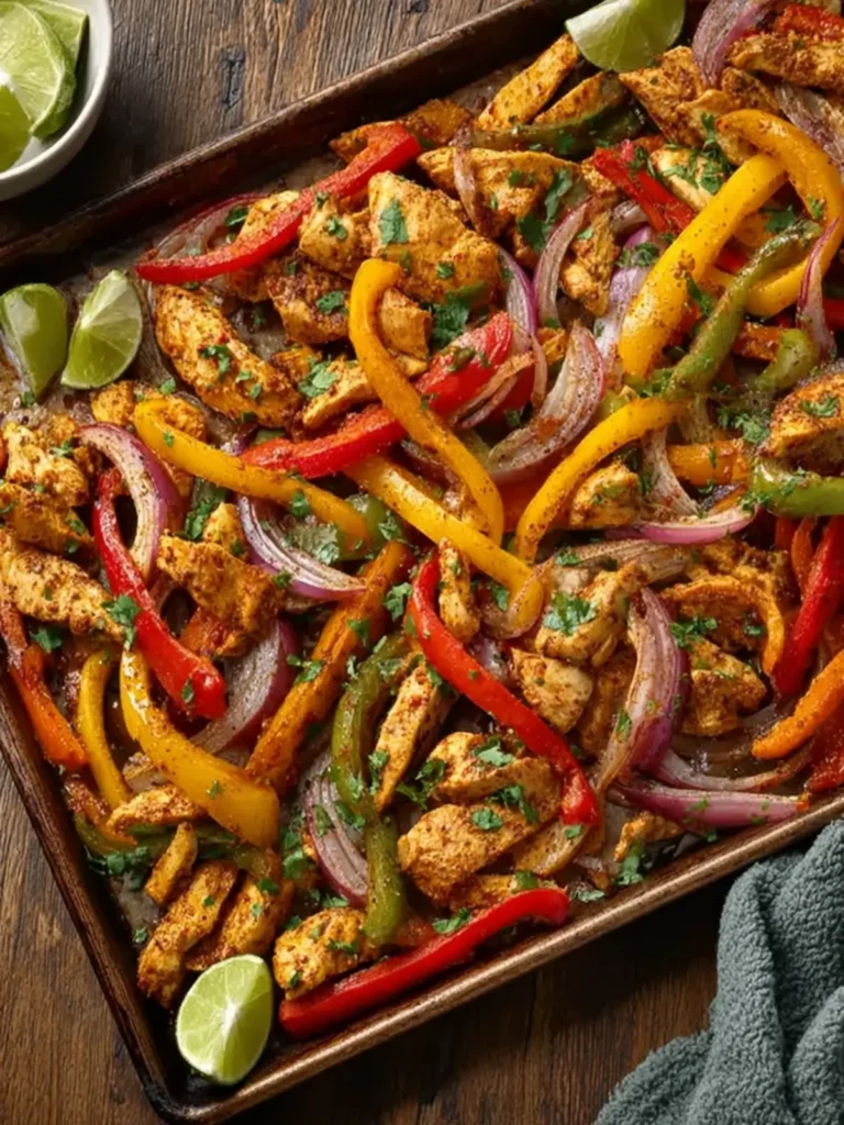 Sheet Pan Chicken Fajitas First Image