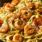 Creamy Garlic Shrimp Pasta First Image