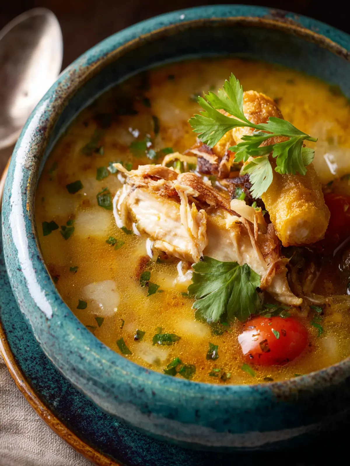 Chile Relleno Soup with Chicken First Image
