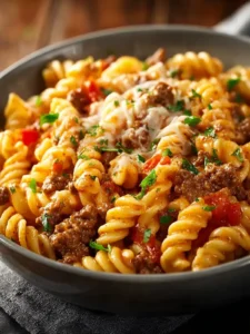 Creamy Rotel Pasta with Ground Beef First Image
