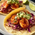 Easy Hot Honey Shrimp Tacos with Cabbage Lime Slaw First Image