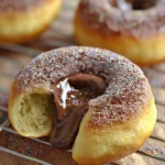 Nutella Filled Baked Donuts First Image