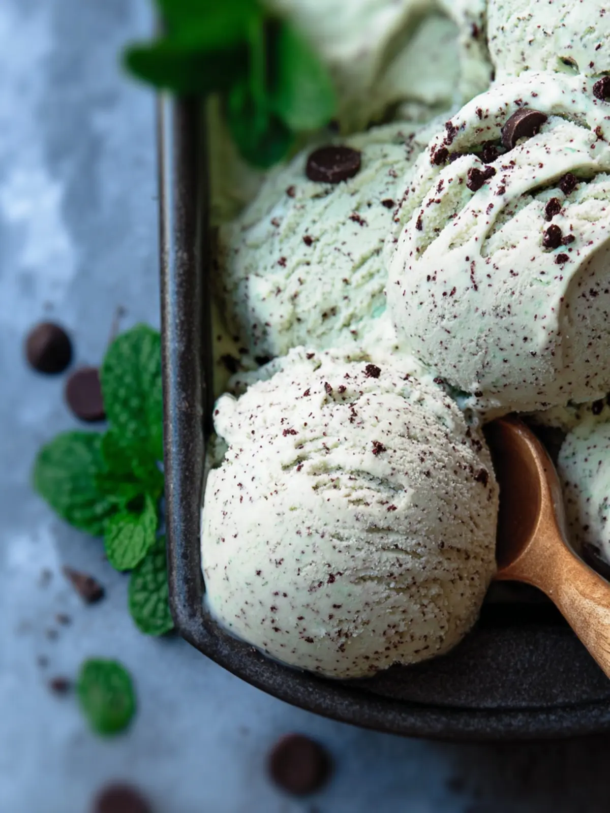 Paleo Mint Chocolate Chip Ice Cream (AIP | Vegan | Keto) First Image