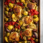 Sheet Pan Olive Bar Chicken First Image