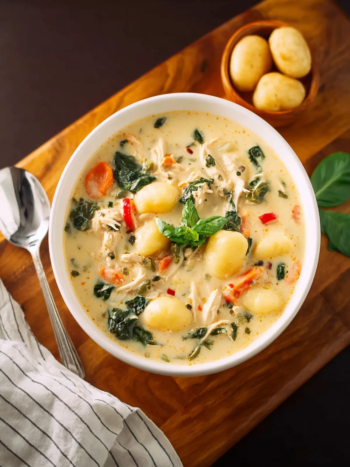 Slow Cooker Chicken Gnocchi Soup First Image