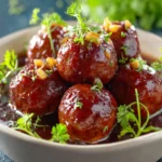 Sticky Honey Garlic Meatballs First Image