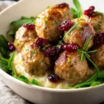 Turkey and Stuffing Meatballs First Image