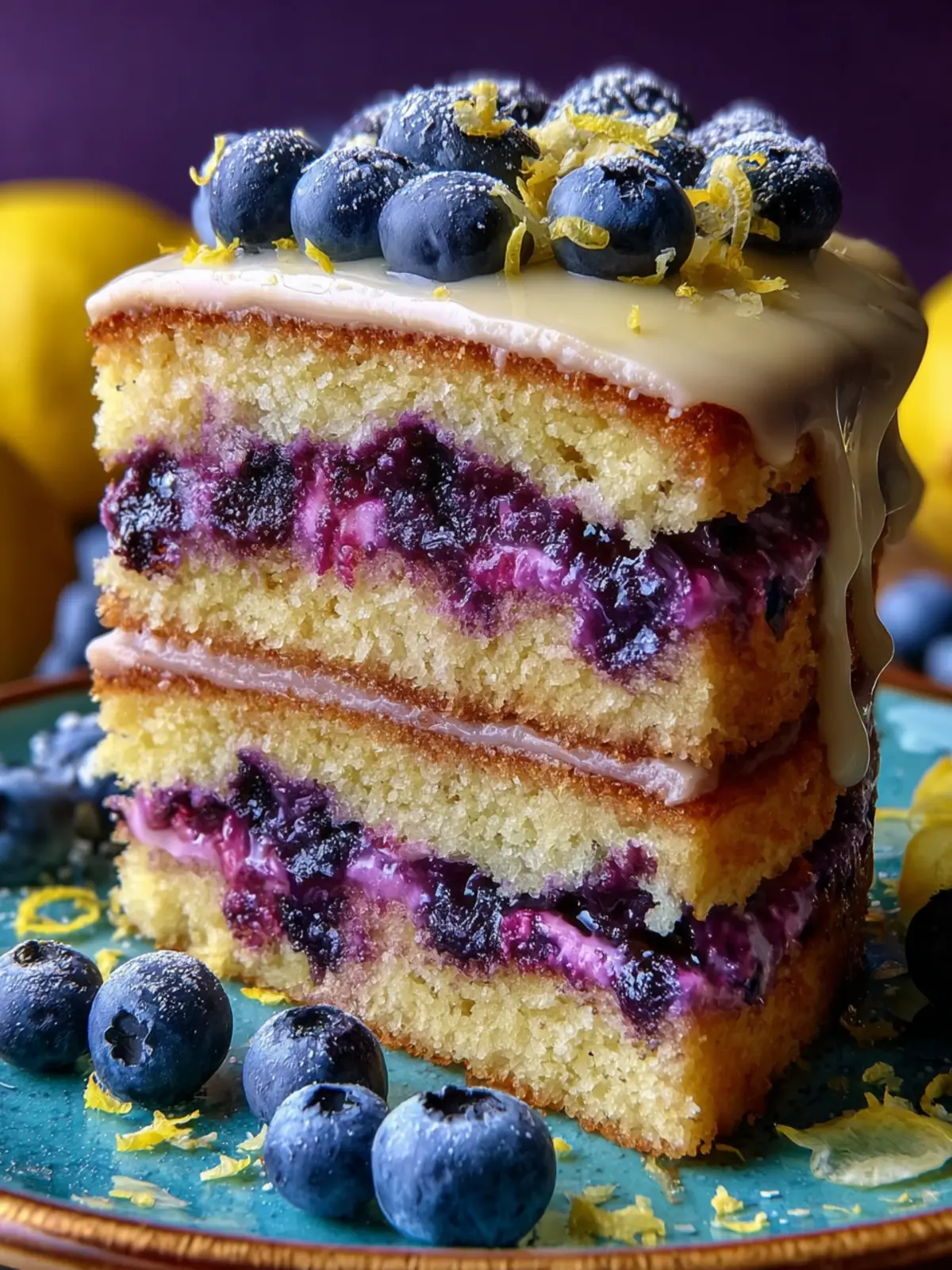 Blueberry Lemon Curd Cake: The Best Bright & Tangy Treat!