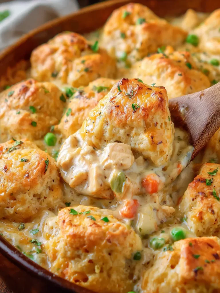 Chicken Biscuit Casserole First Image