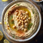 Easy Mediterranean Hummus Recipe (with Canned Chickpeas) First Image