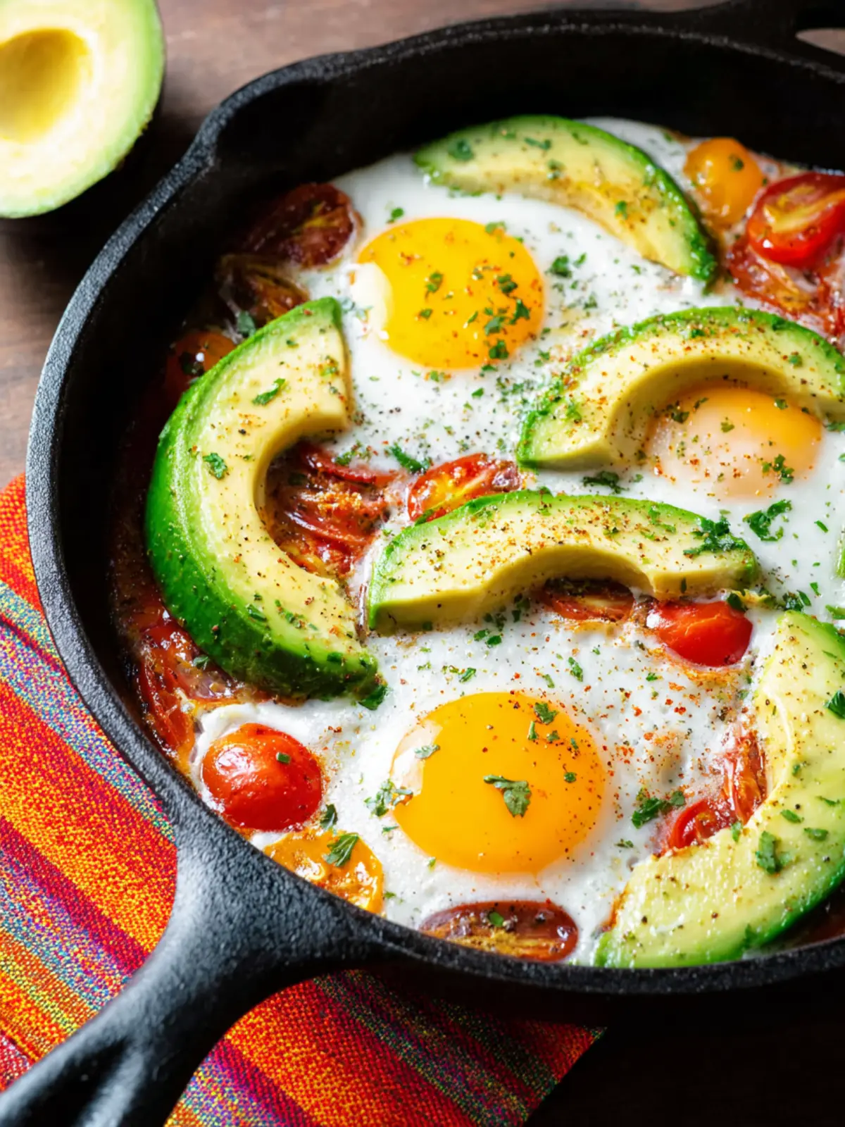 Egg Skillet with Avocado and Tomatoes First Image