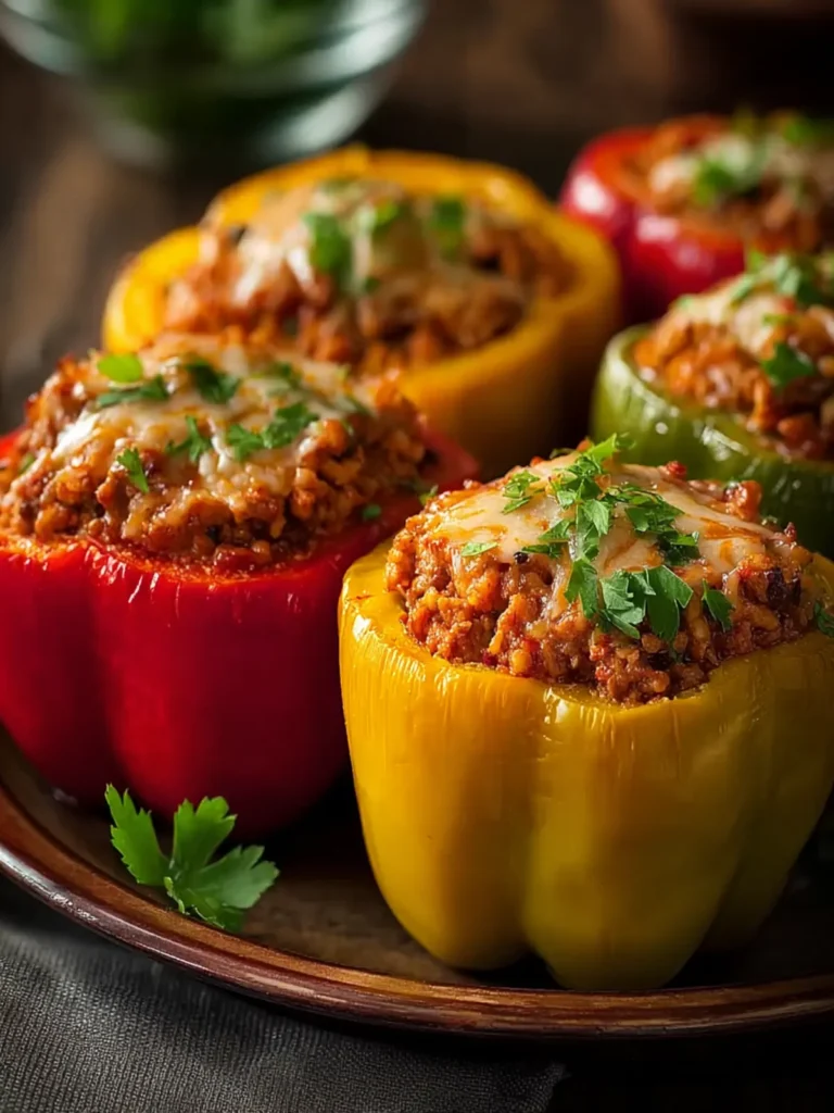 Ground Turkey Stuffed Peppers First Image