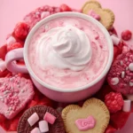 Pink Hot Chocolate Valentine’s Dessert Dip First Image