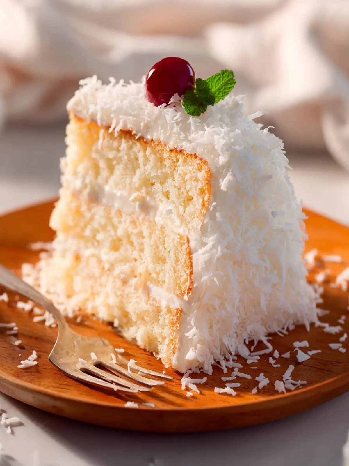 Simple & Moist Coconut Cake First Image