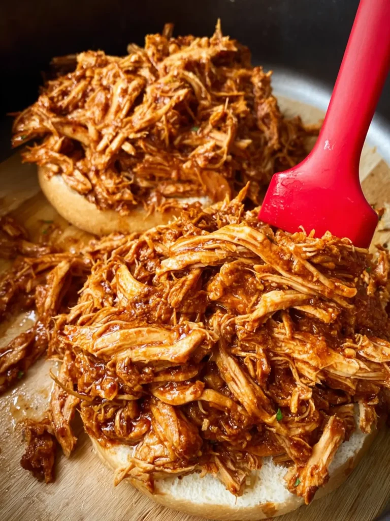 Slow Cooker Crockpot Pulled Chicken First Image