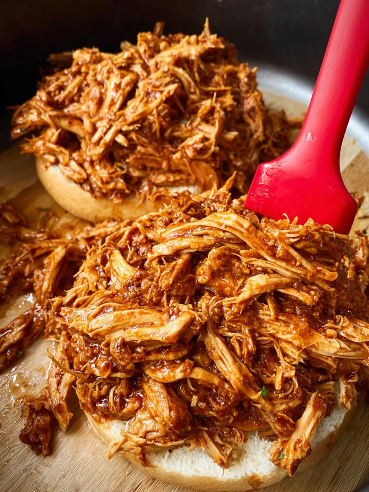 Slow Cooker Crockpot Pulled Chicken First Image