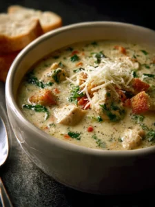 Garlic Parmesan Chicken Soup First Image